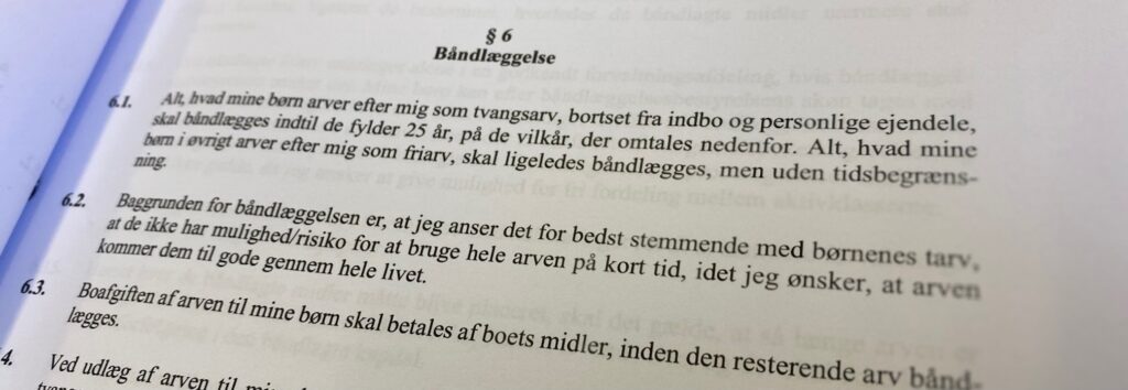 Eksempel på lås af arv