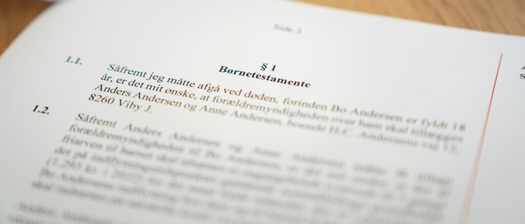 Opret trygt børnetestamente med advokaten